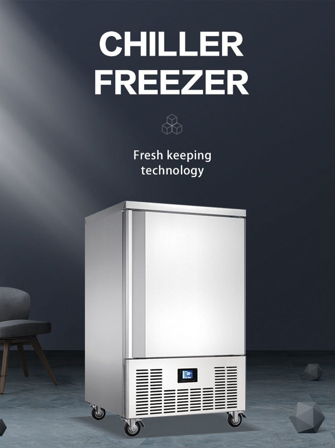 Peralatan Blast Freezer Chiller Pendingin Udara Profesional Blast Freezer 10 Nampan 1