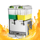 Mesin Dispenser Jus Komersial Mini 12l Extractor Tangki Ganda Minuman Campuran Minuman Dingin