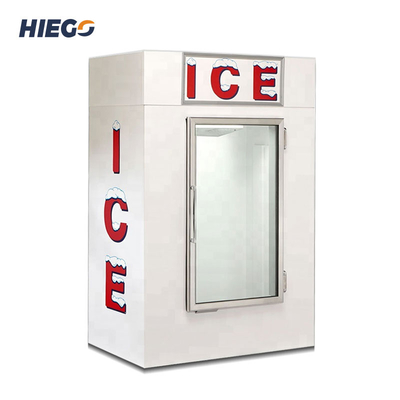 Cold Wall System Outdoor Ice Merchandiser Tempat Penyimpanan Es R404a