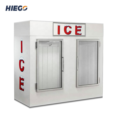 Merchandiser Freezer Es Krim Komersial Padat Freezer Kabinet Pencelupan Otomatis Penuh