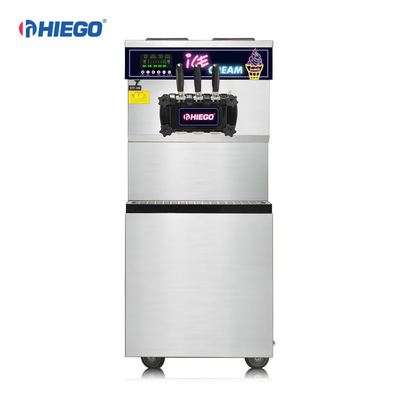 3 Flavour Roll Maker Dalam Mesin Es Krim Komersial Desktop 25L Stainless Steel