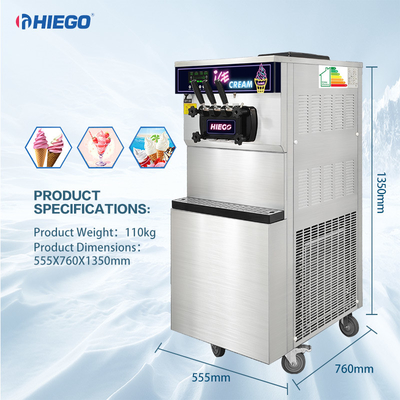 Mobile Gelato Maker Commercial 36l Hotel Mesin Es Krim Komersial