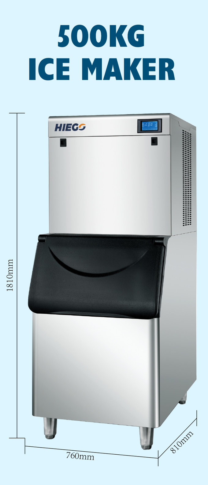 Mesin Es Batu Otomatis 500kg Untuk Pemenang Minuman Dingin Mesin Es Bening 6