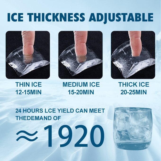 200kg Crescent Ice Machine Drink Bar Kopi Pembuat Es Pendingin Udara 3